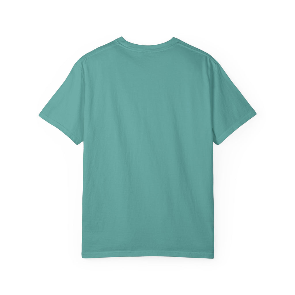 Raised Beds, Lower Expectations graphic t-shirt for backyard flock lovers