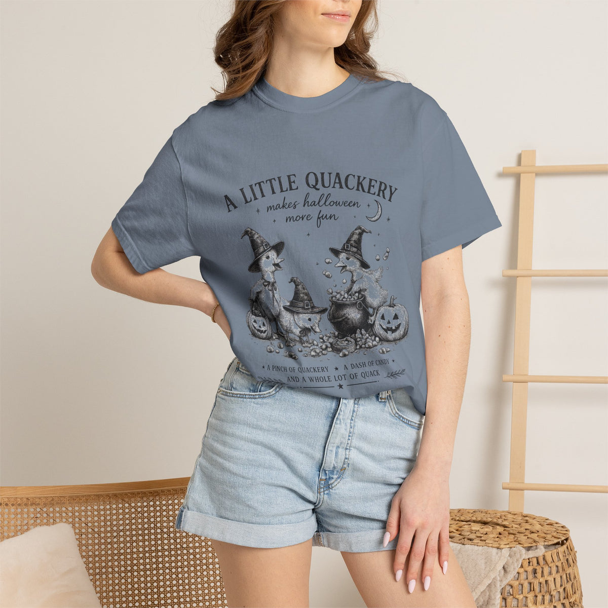 A Little Quackery — Funny Halloween Duck Tee