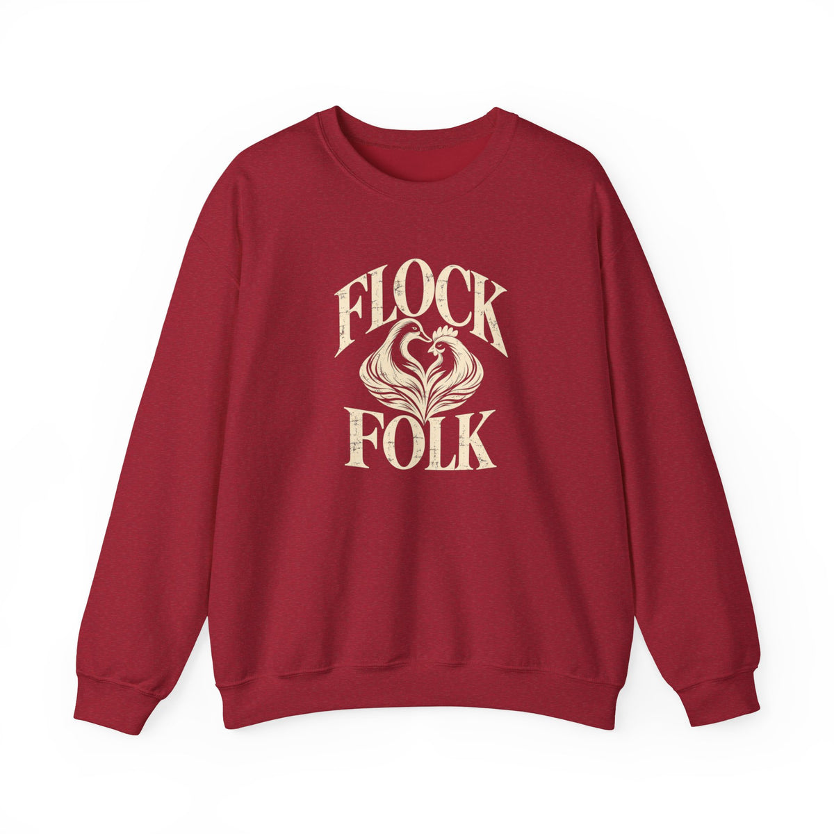 Flock Folk Crewneck Sweatshirt | Chicken & Duck Keeper Sweatshirt