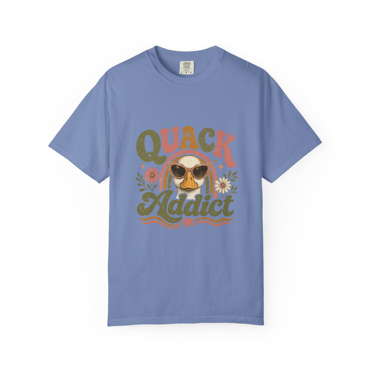 Quack Addict graphic t-shirt for backyard flock lovers