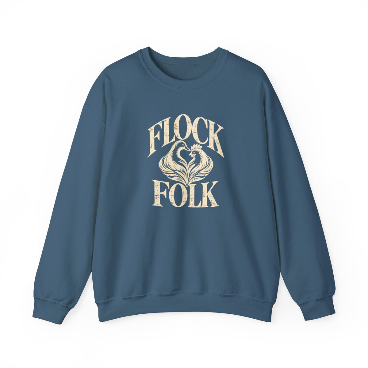 Flock Folk Crewneck Sweatshirt | Chicken & Duck Keeper Sweatshirt