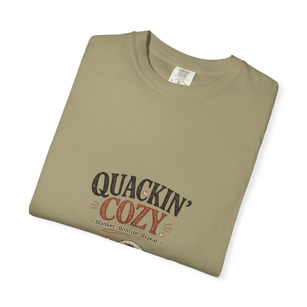 Quackin' Cozy graphic t-shirt for backyard duck keepers