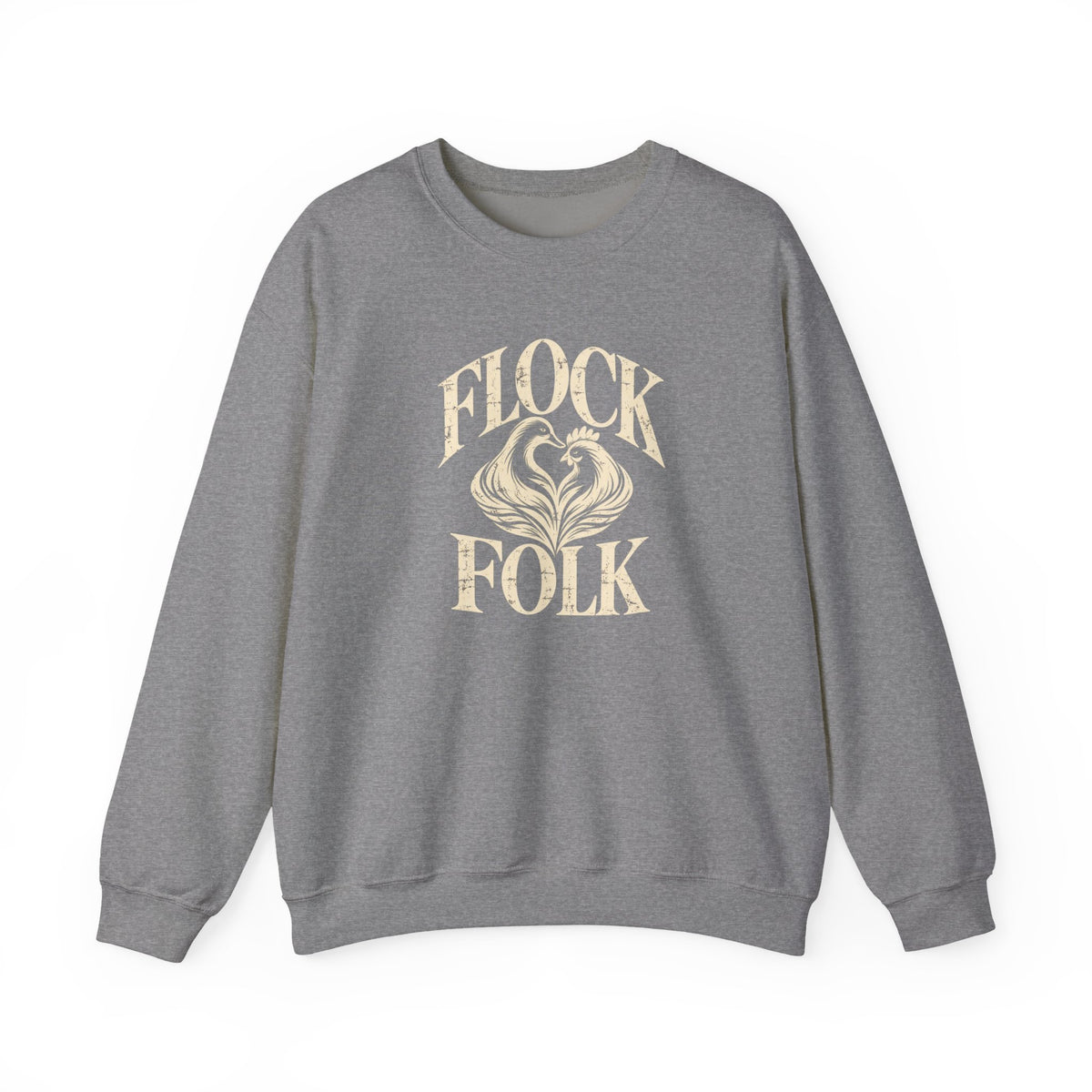 Flock Folk Crewneck Sweatshirt | Chicken & Duck Keeper Sweatshirt