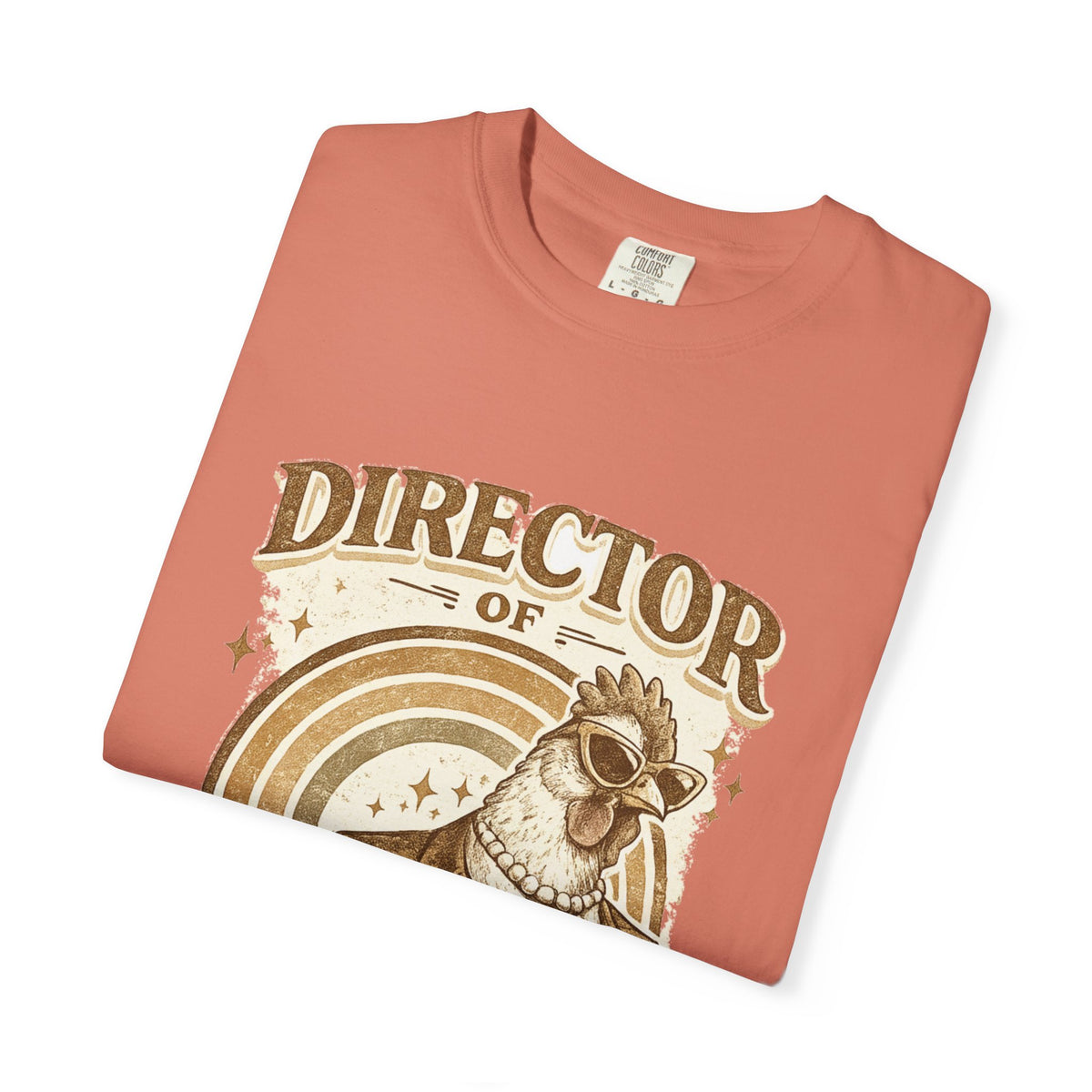 Director of Poultry Affairs graphic t-shirt for backyard chicken keepers