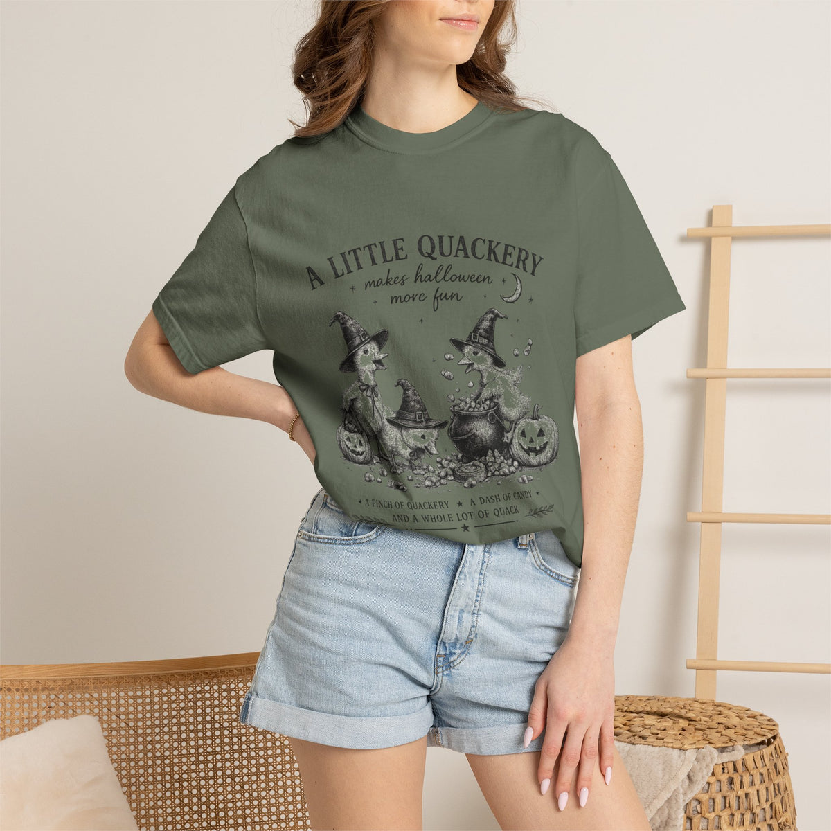 A Little Quackery — Funny Halloween Duck Tee