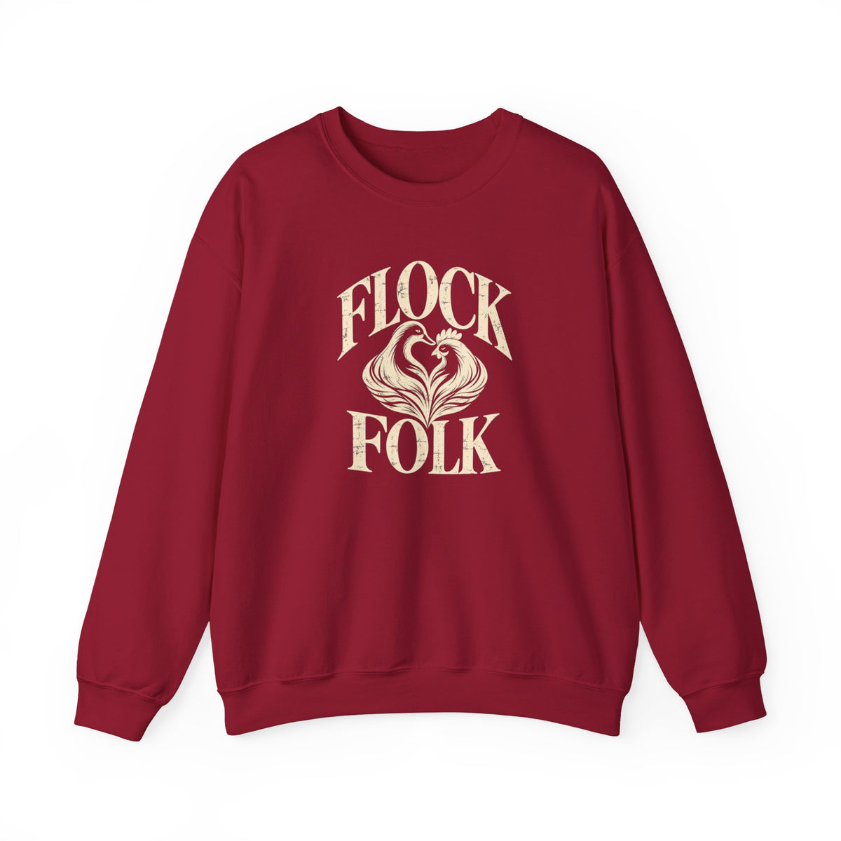 Flock Folk Crewneck Sweatshirt | Chicken & Duck Keeper Sweatshirt
