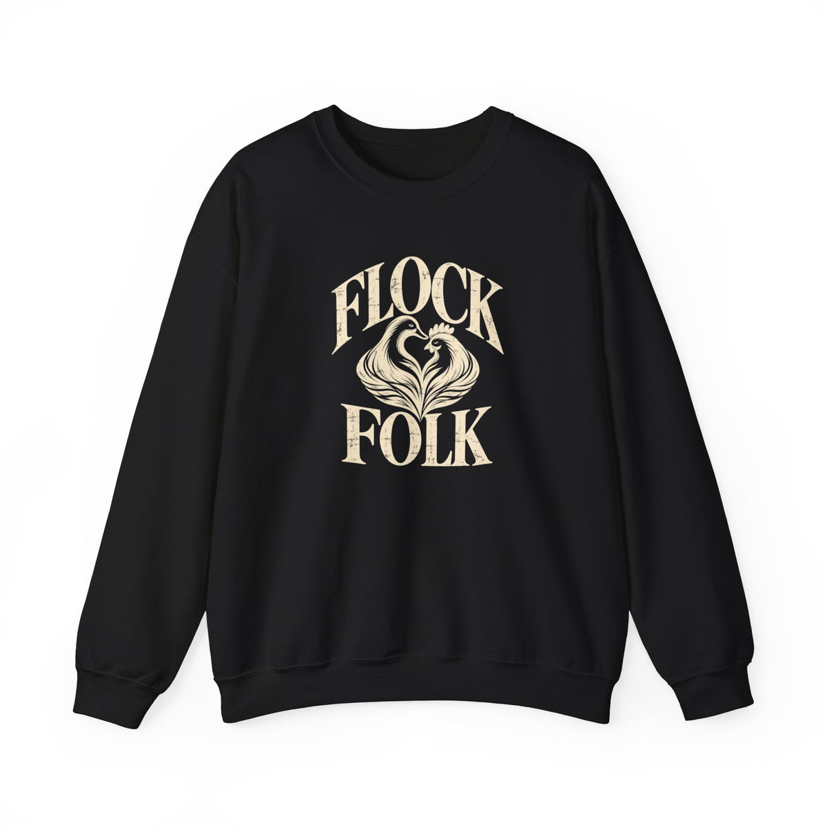 Flock Folk Crewneck Sweatshirt | Chicken & Duck Keeper Sweatshirt