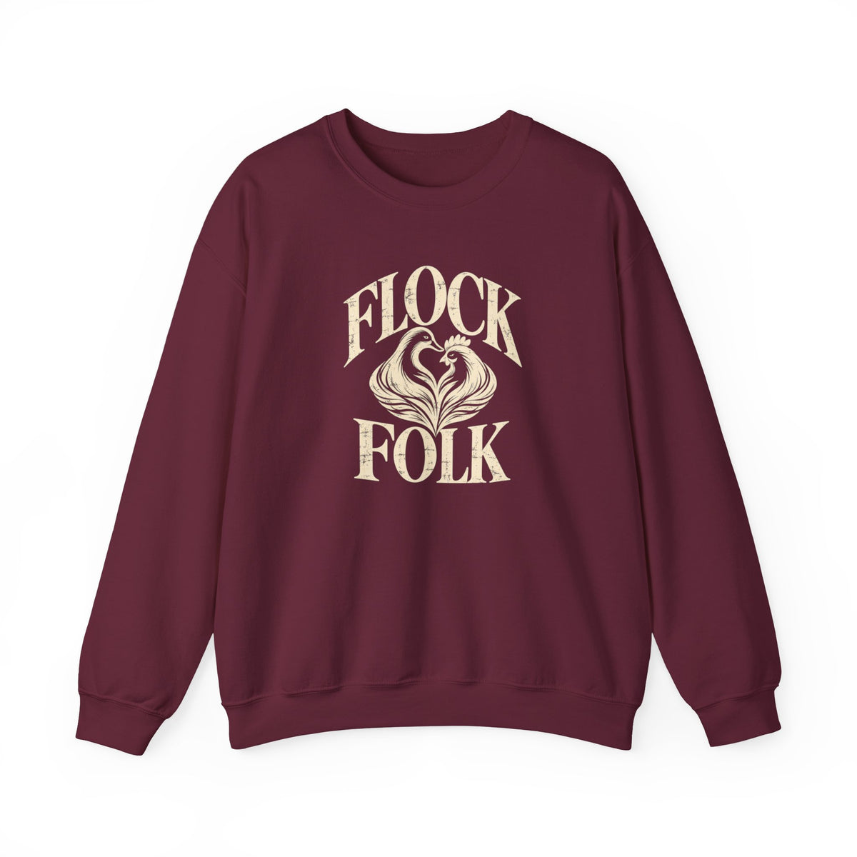 Flock Folk Crewneck Sweatshirt | Chicken & Duck Keeper Sweatshirt