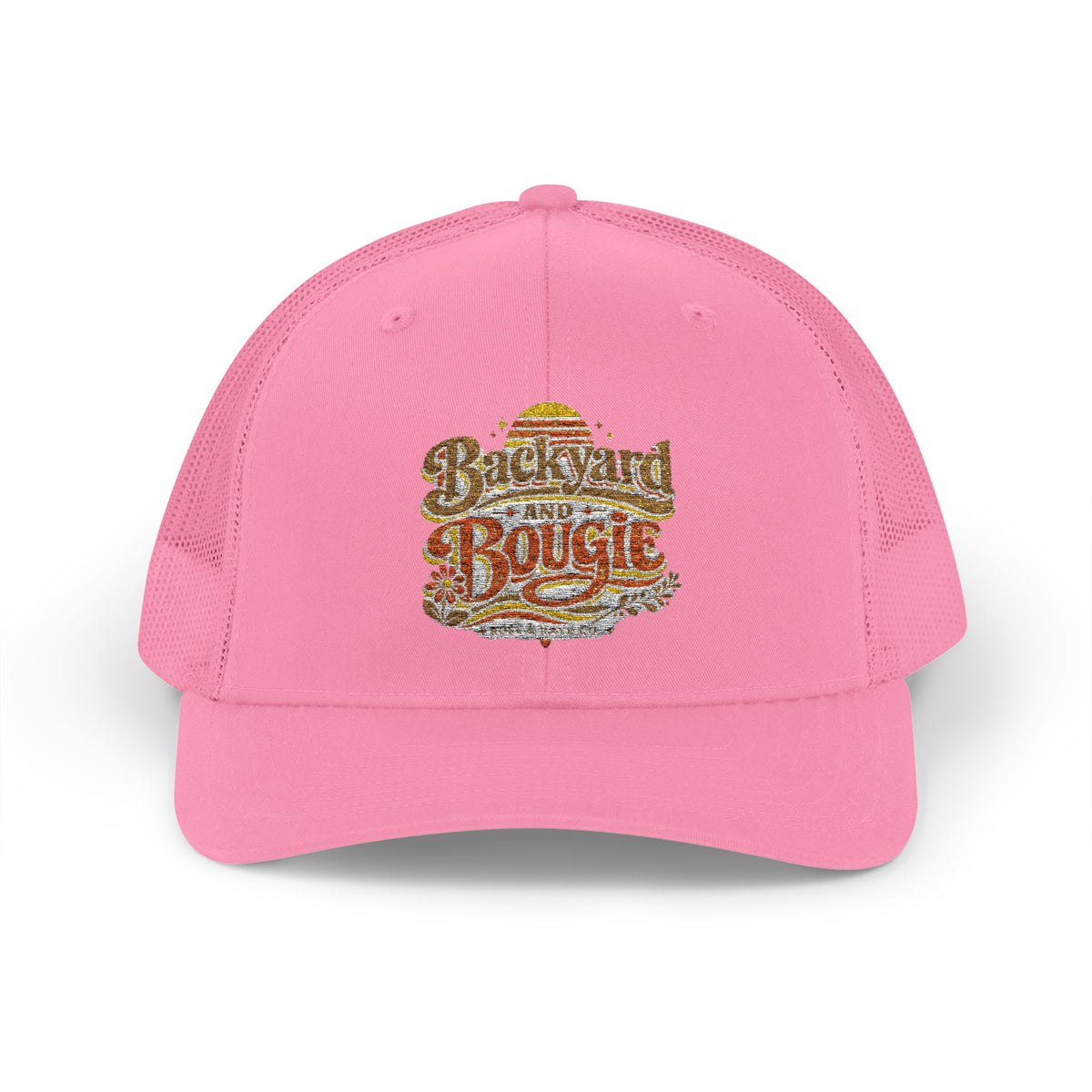 Snapback Trucker embroidered hat for backyard flock lovers