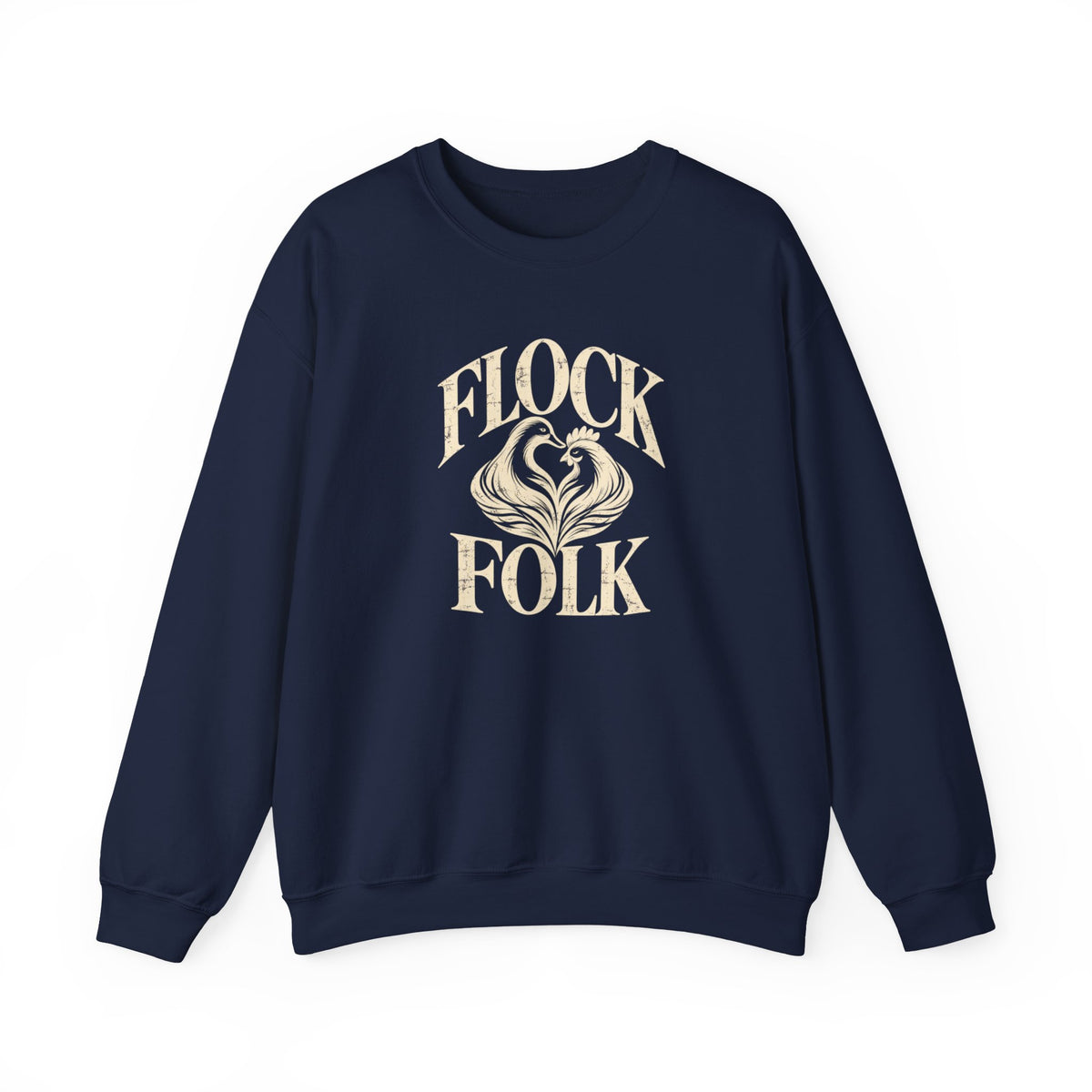 Flock Folk Crewneck Sweatshirt | Chicken & Duck Keeper Sweatshirt