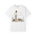 "My Therapist has Feathers" Chicken & Farm Girl Graphic graphic t-shirt for backyard chicken keepers
