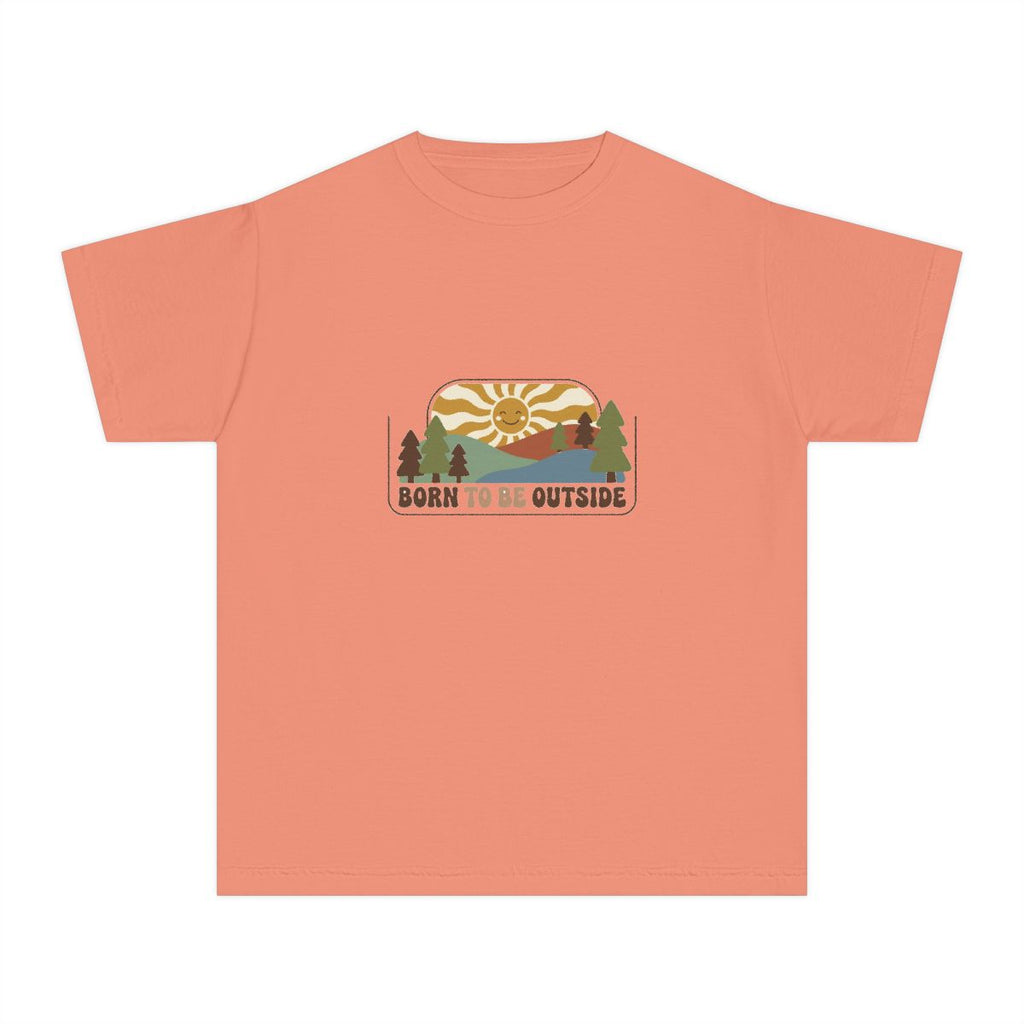 Born to Be Outside | Kids Comfort Colors Tee