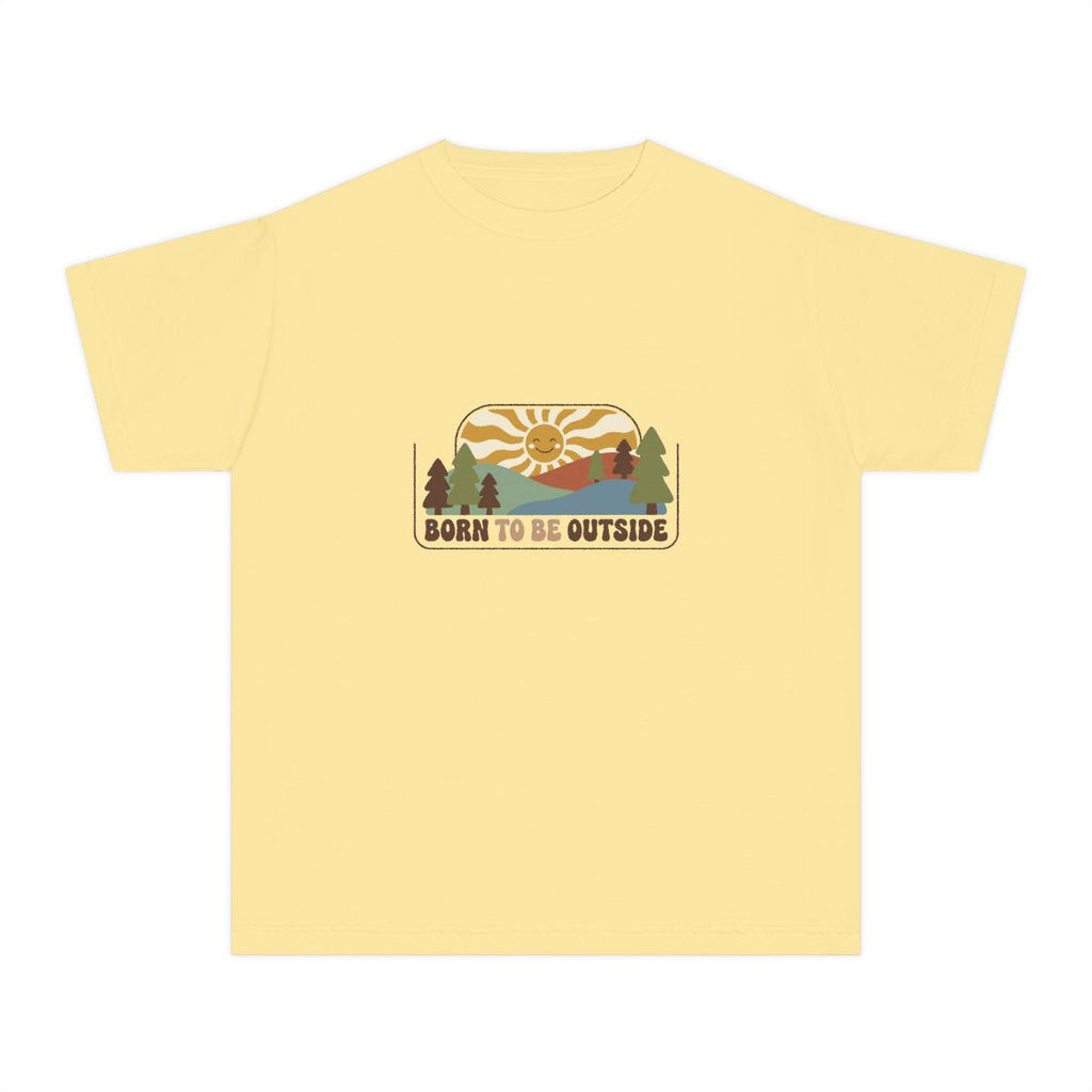 Born to Be Outside | Kids Comfort Colors Tee