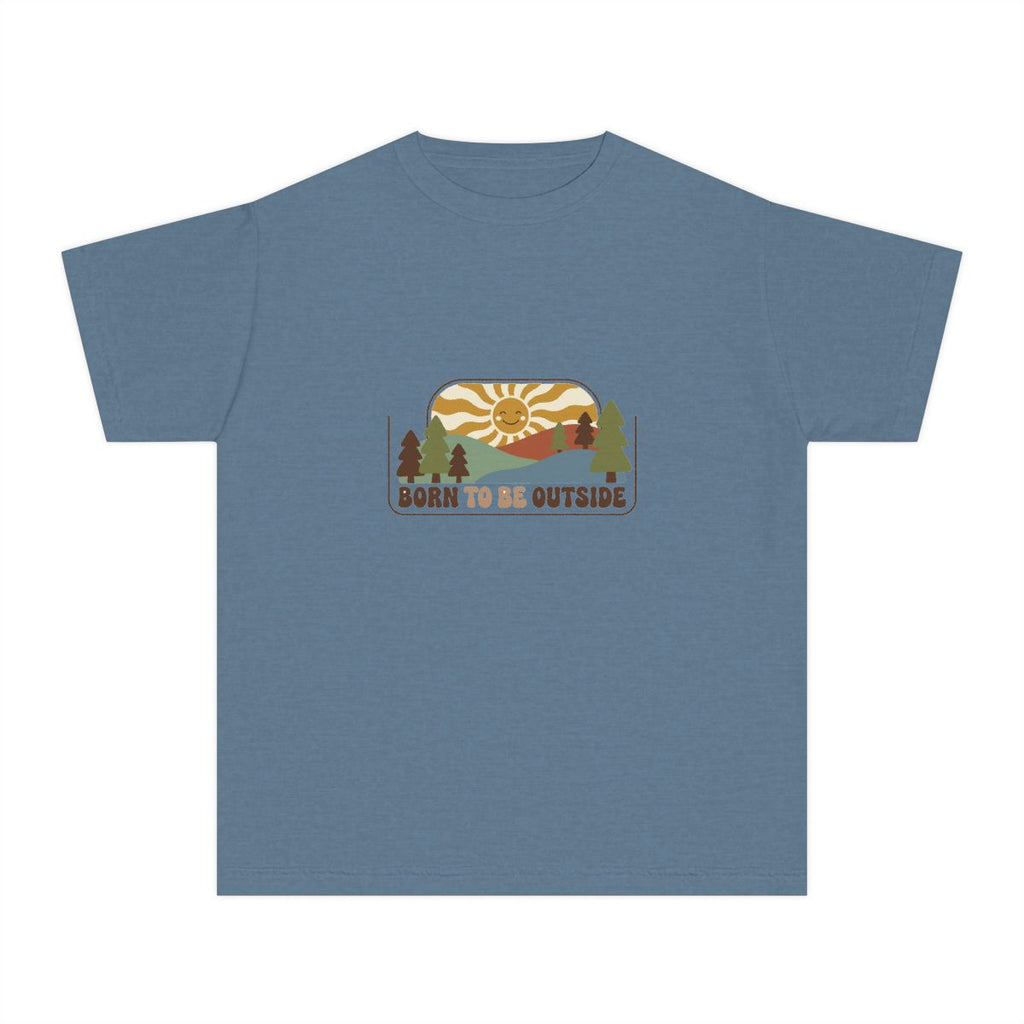 Born to Be Outside | Kids Comfort Colors Tee