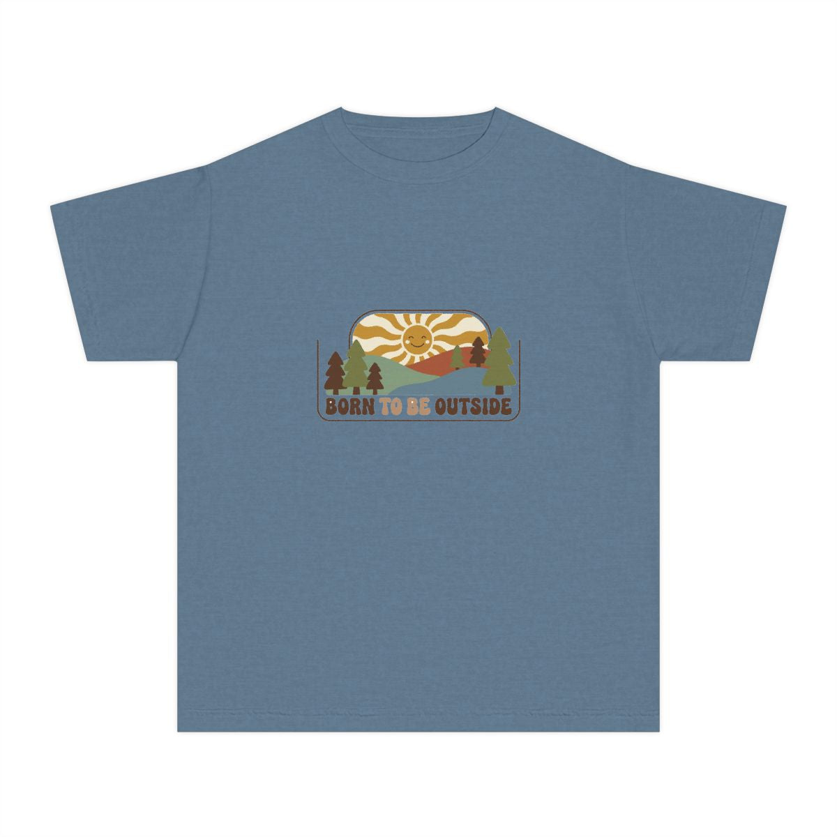 Born to Be Outside | Kids Comfort Colors Tee
