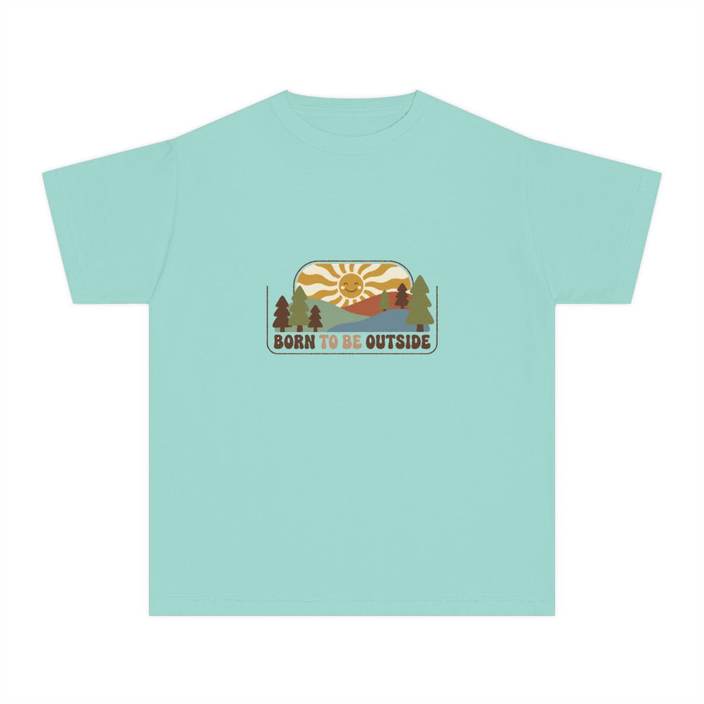 Born to Be Outside | Kids Comfort Colors Tee