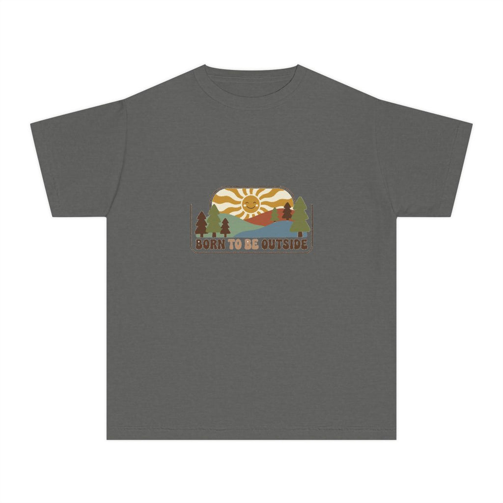 Born to Be Outside | Kids Comfort Colors Tee