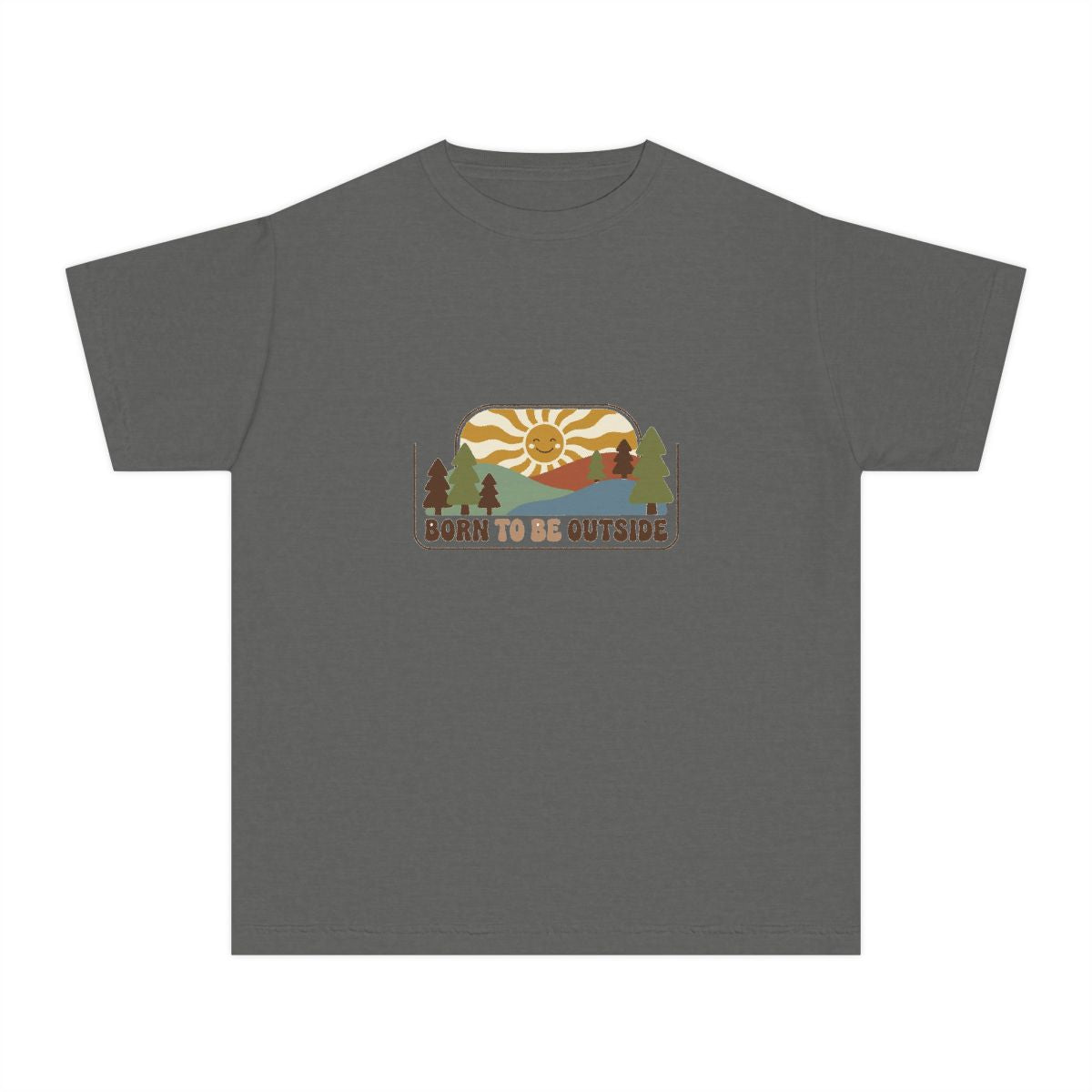 Born to Be Outside | Kids Comfort Colors Tee