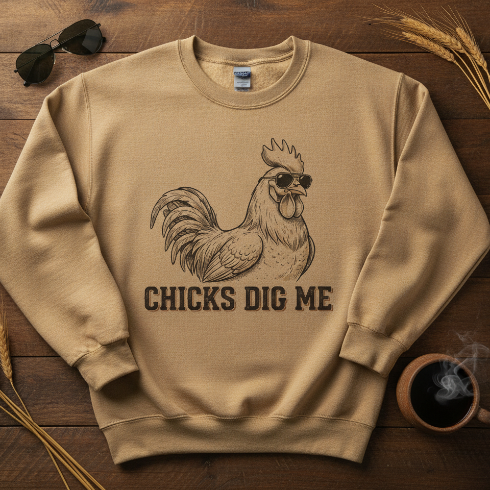 Chicks Dig Me | Comfort Colors Sweatshirt