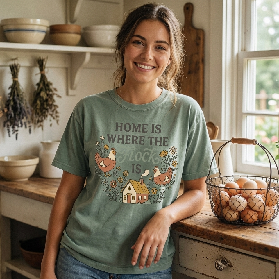 Home Is Where the Flock Is | Comfort Colors Tee