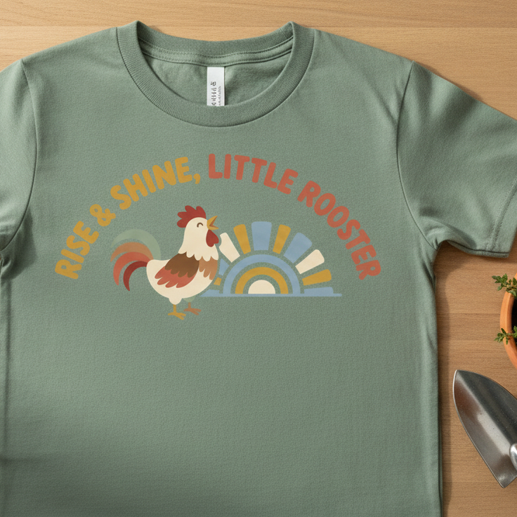 Little Rooster | Kids Comfort Colors Tee