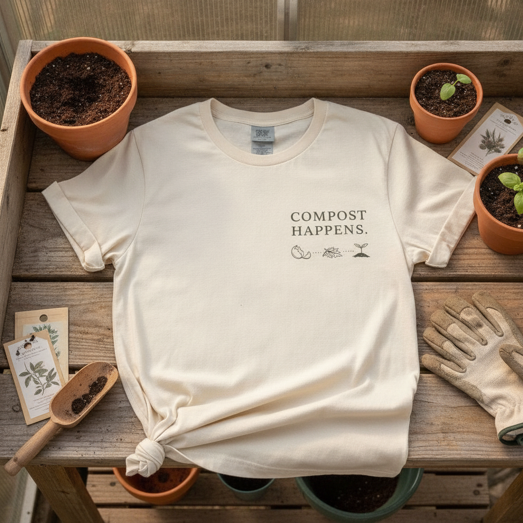 Compost Happens | Garment-Dyed Tee