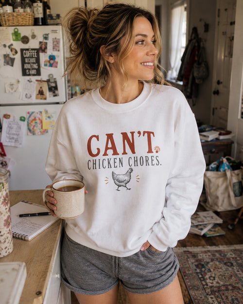 Can't Chicken Chores Sweatshirt