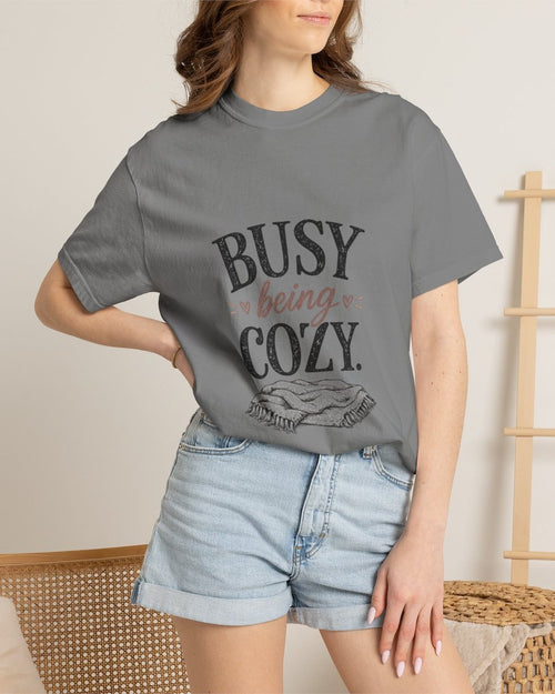 Busy Being Cozy — Cozy Fall Homebody Tee