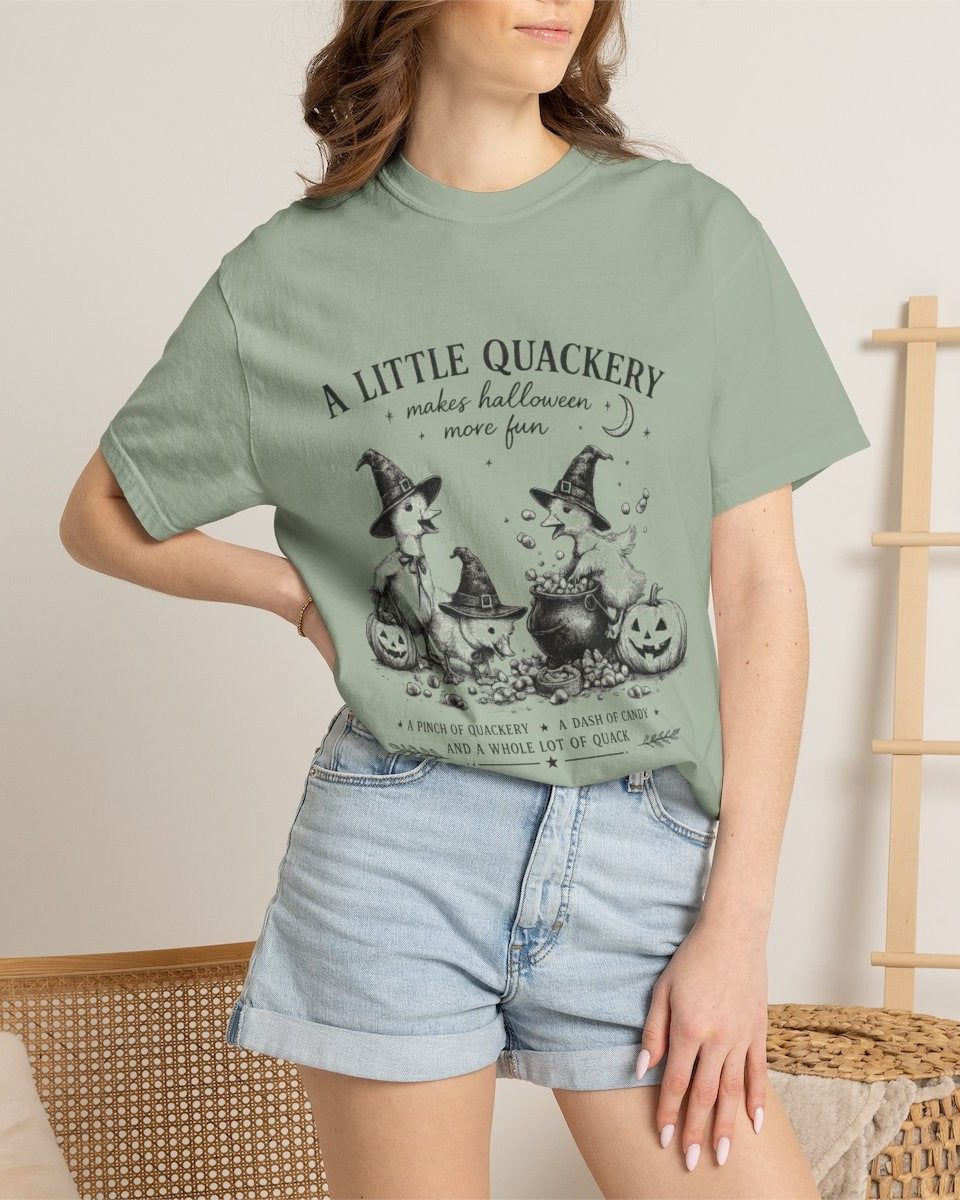 A Little Quackery — Funny Halloween Duck Tee