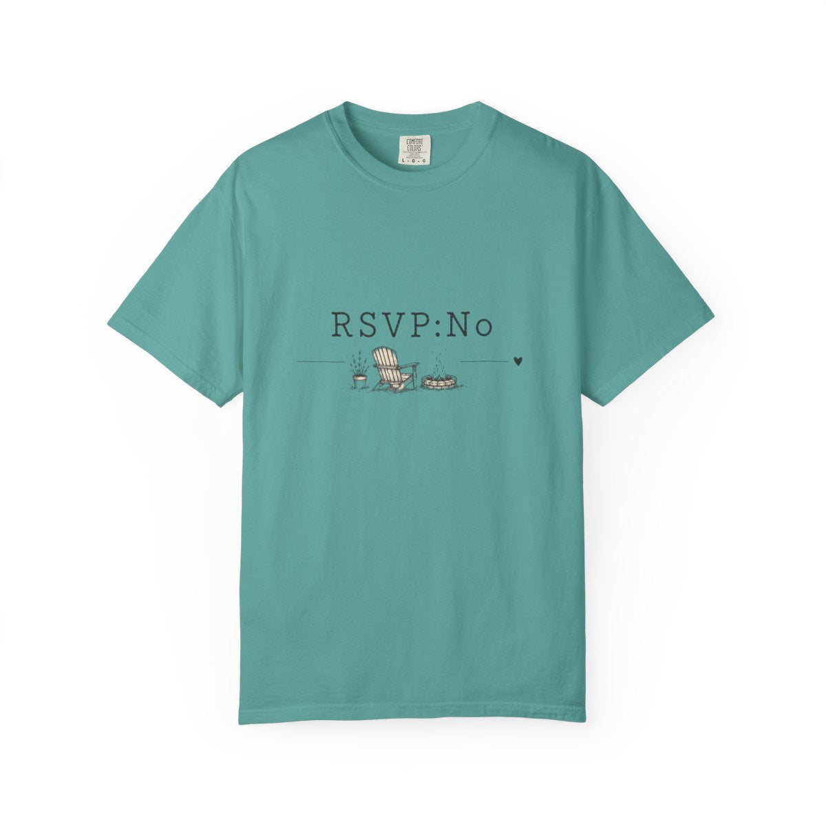 RSVP: No T-Shirt — Funny Introvert Graphic Tee with Lounge Cat Design