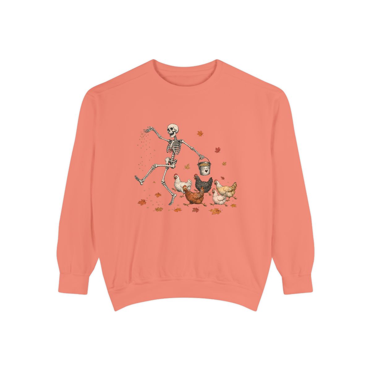 Skeleton Dancing with Chickens Sweatshirt