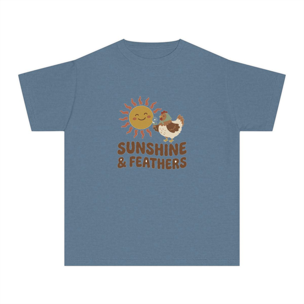 Sunshine and Feathers | Kids Comfort Colors Tee