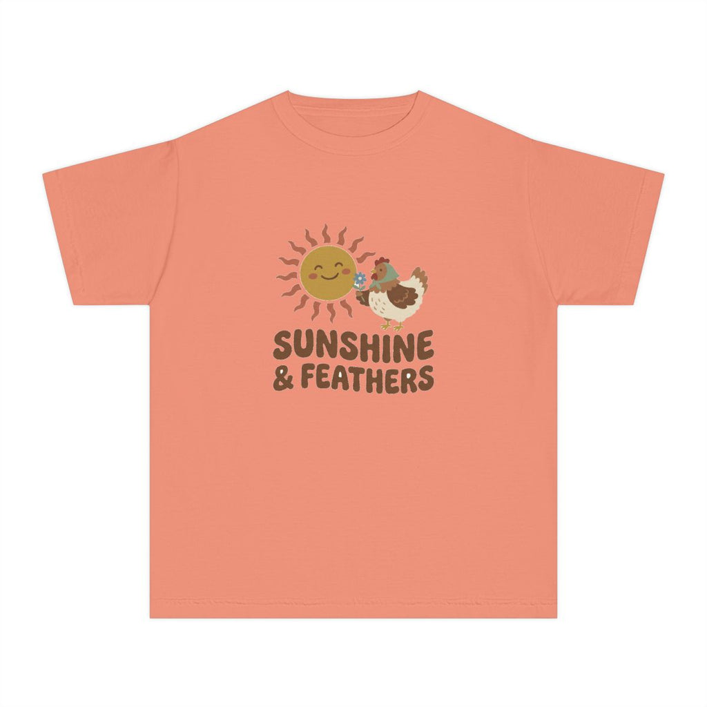 Sunshine and Feathers | Kids Comfort Colors Tee