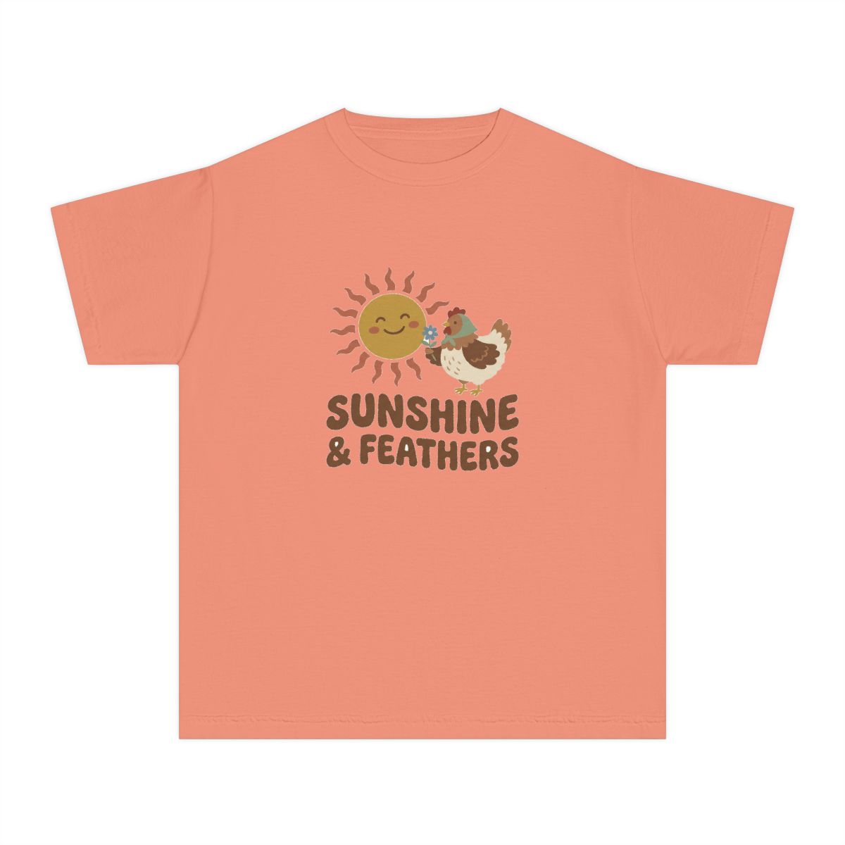 Sunshine and Feathers | Kids Comfort Colors Tee
