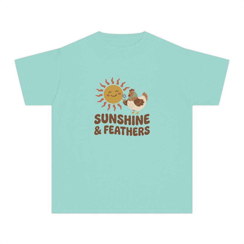 Sunshine and Feathers | Kids Comfort Colors Tee