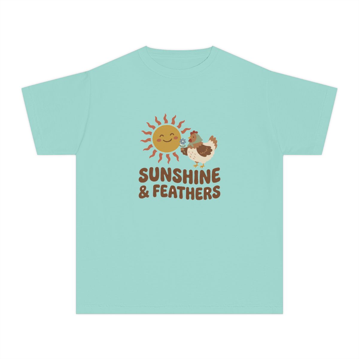 Sunshine and Feathers | Kids Comfort Colors Tee