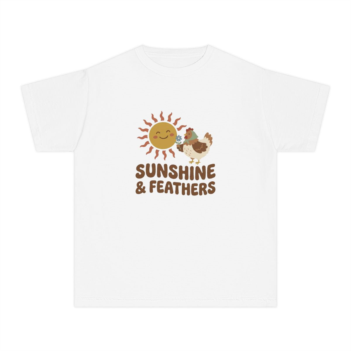 Sunshine and Feathers | Kids Comfort Colors Tee