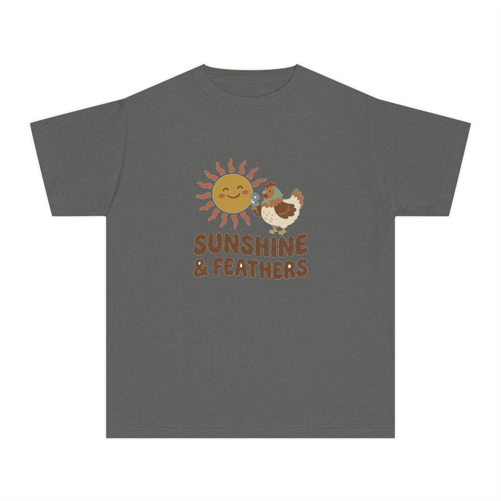 Sunshine and Feathers | Kids Comfort Colors Tee