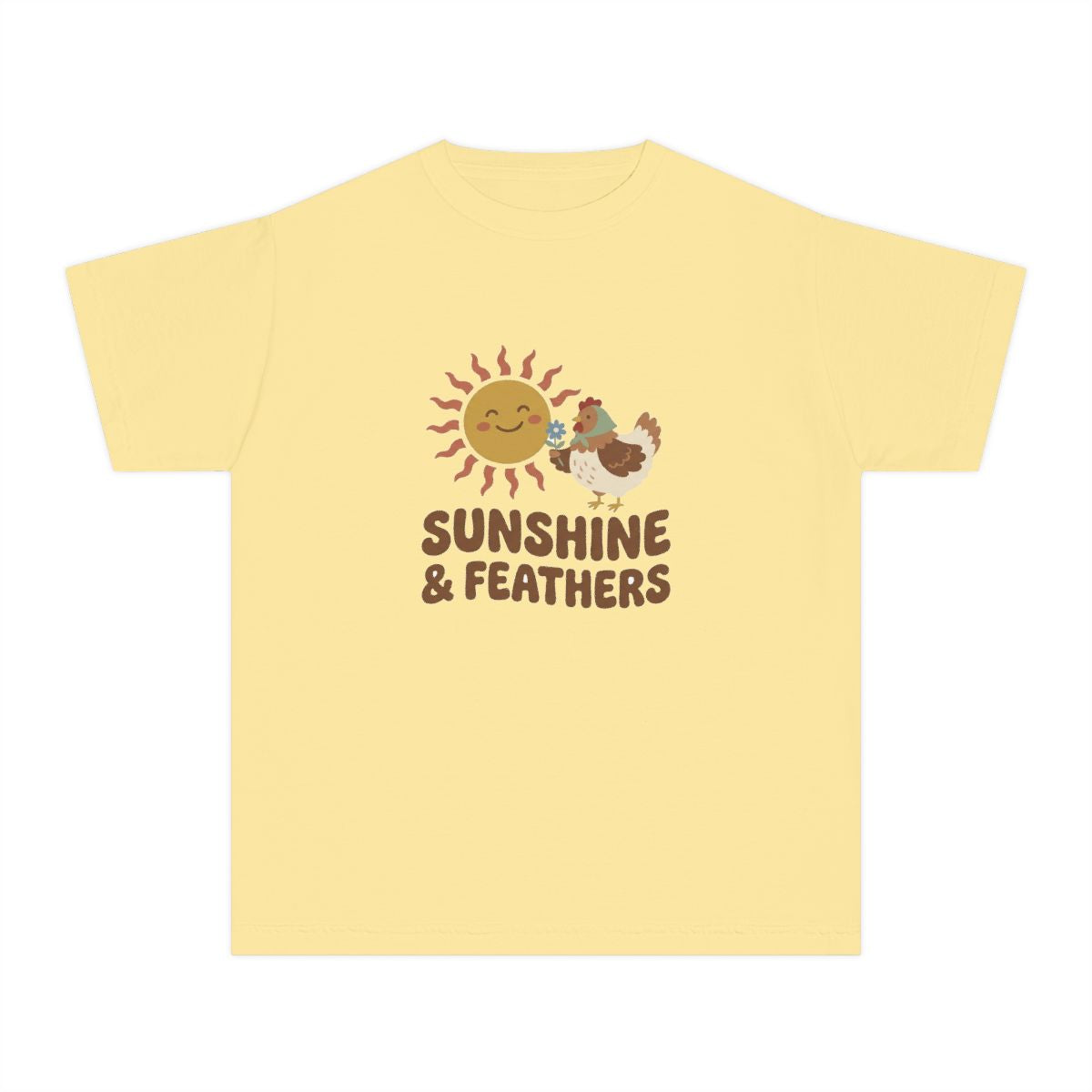 Sunshine and Feathers | Kids Comfort Colors Tee